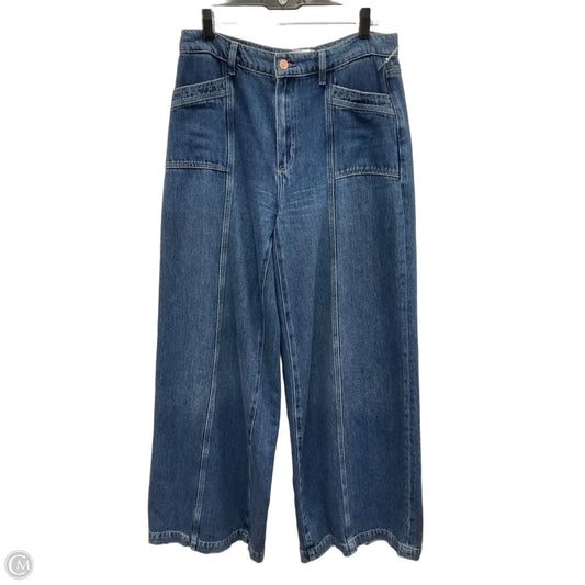 Jeans Wide Leg By Paige In Blue Denim, Size: 8