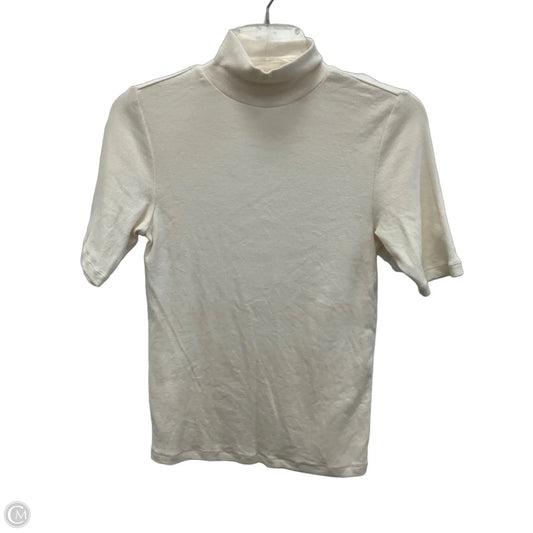 Top Short Sleeve By Loft In White, Size: S