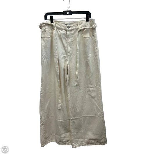 Pants Wide Leg By Loft In Cream, Size: 14