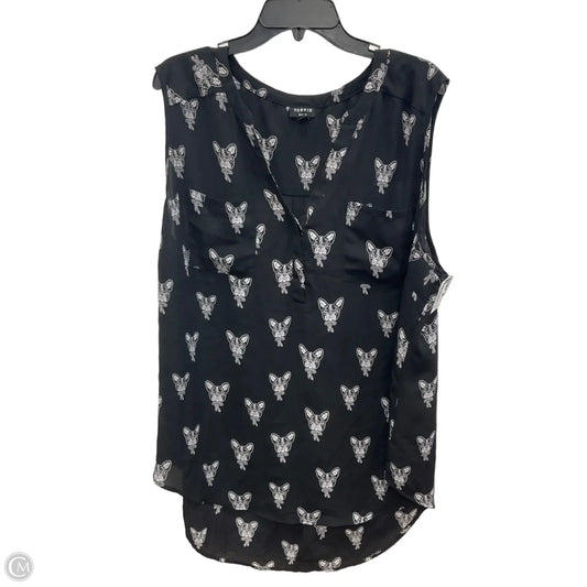 Top Sleeveless By Torrid In Black, Size: 3x