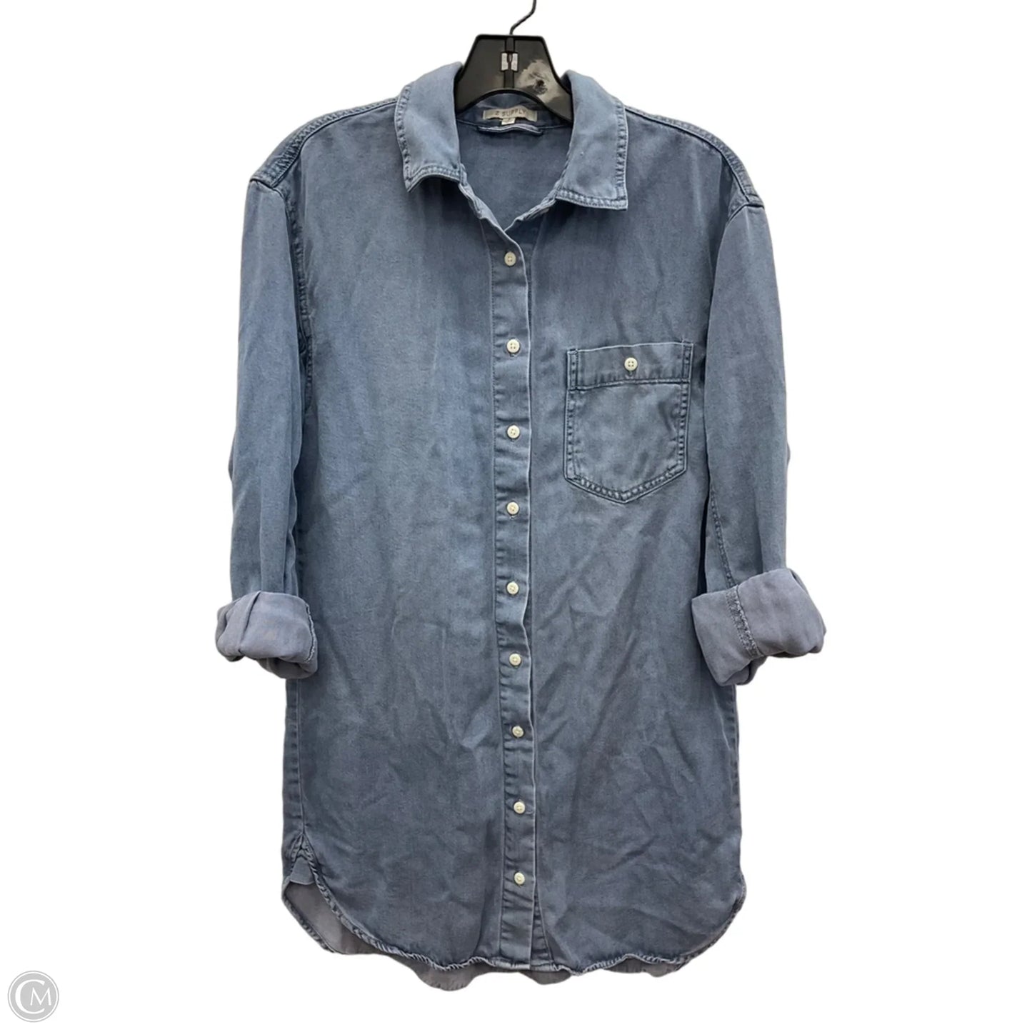 Dress Casual Short By Z Supply In Blue Denim, Size: S