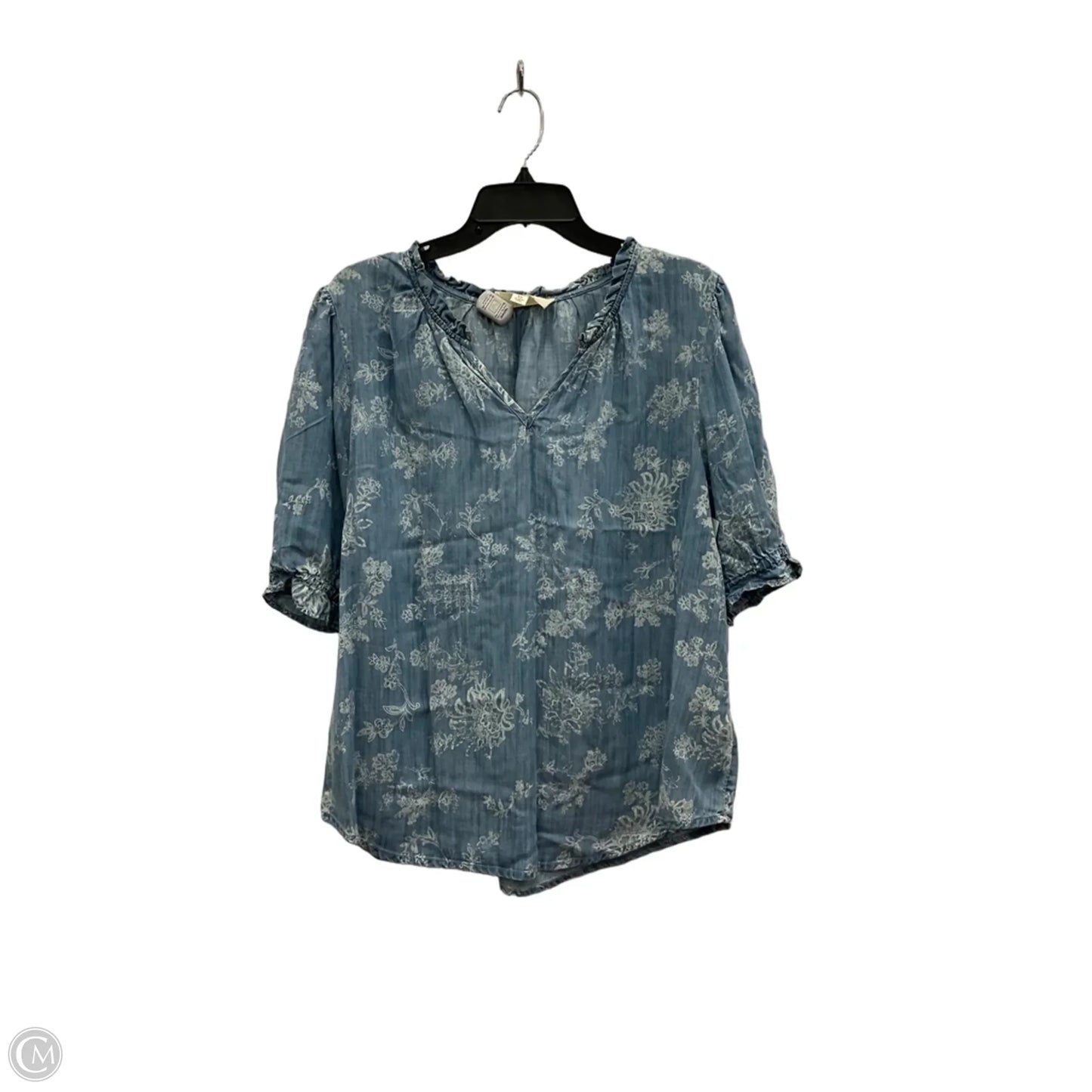 Top Short Sleeve By Nurture In Blue, Size: Xl
