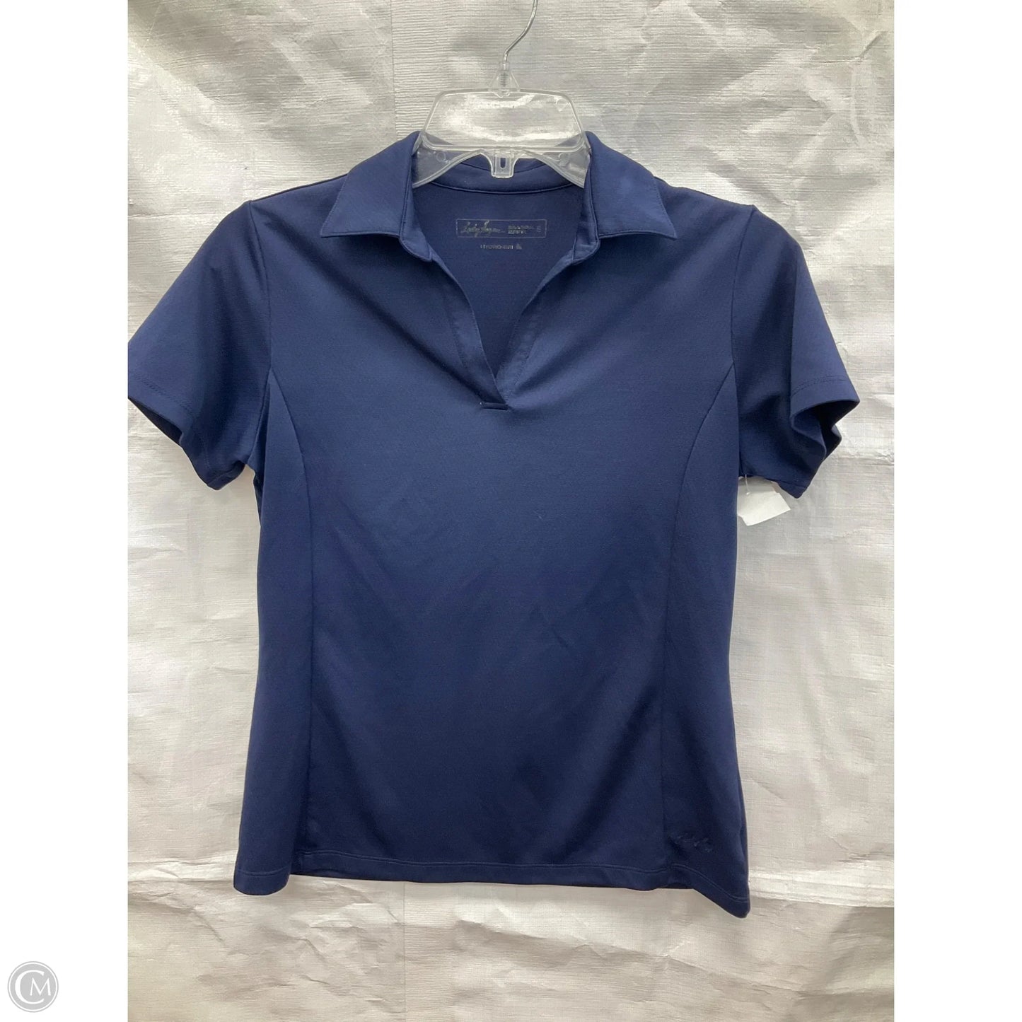 Athletic Top Short Sleeve By Lady Hagen In Navy, Size: S