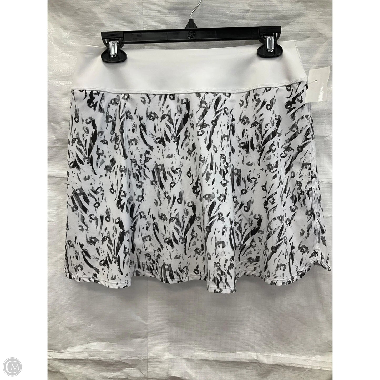 Athletic Skort By Puma In Black & White, Size: M