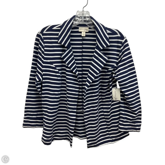 Blazer By Maison Jules In Striped Pattern, Size: M