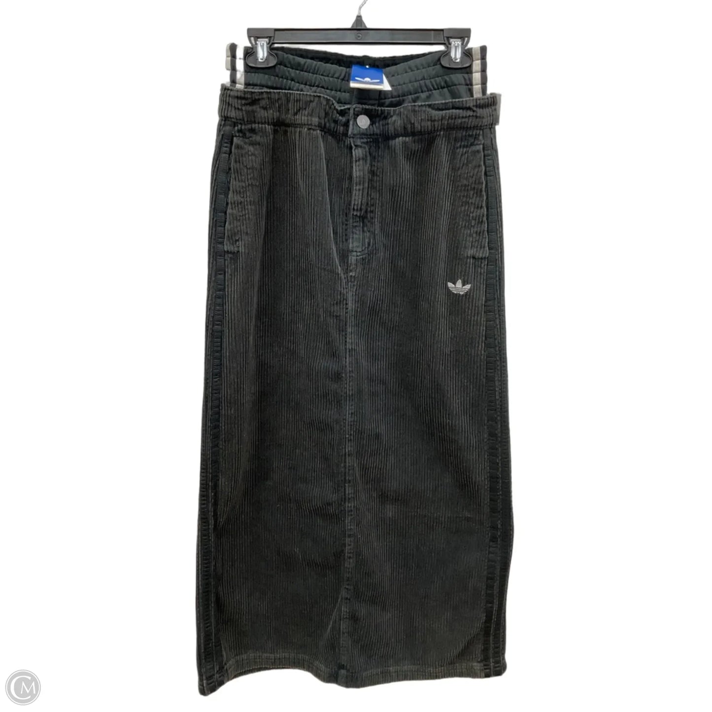 Skirt Maxi By Adidas In Black & Grey, Size: M