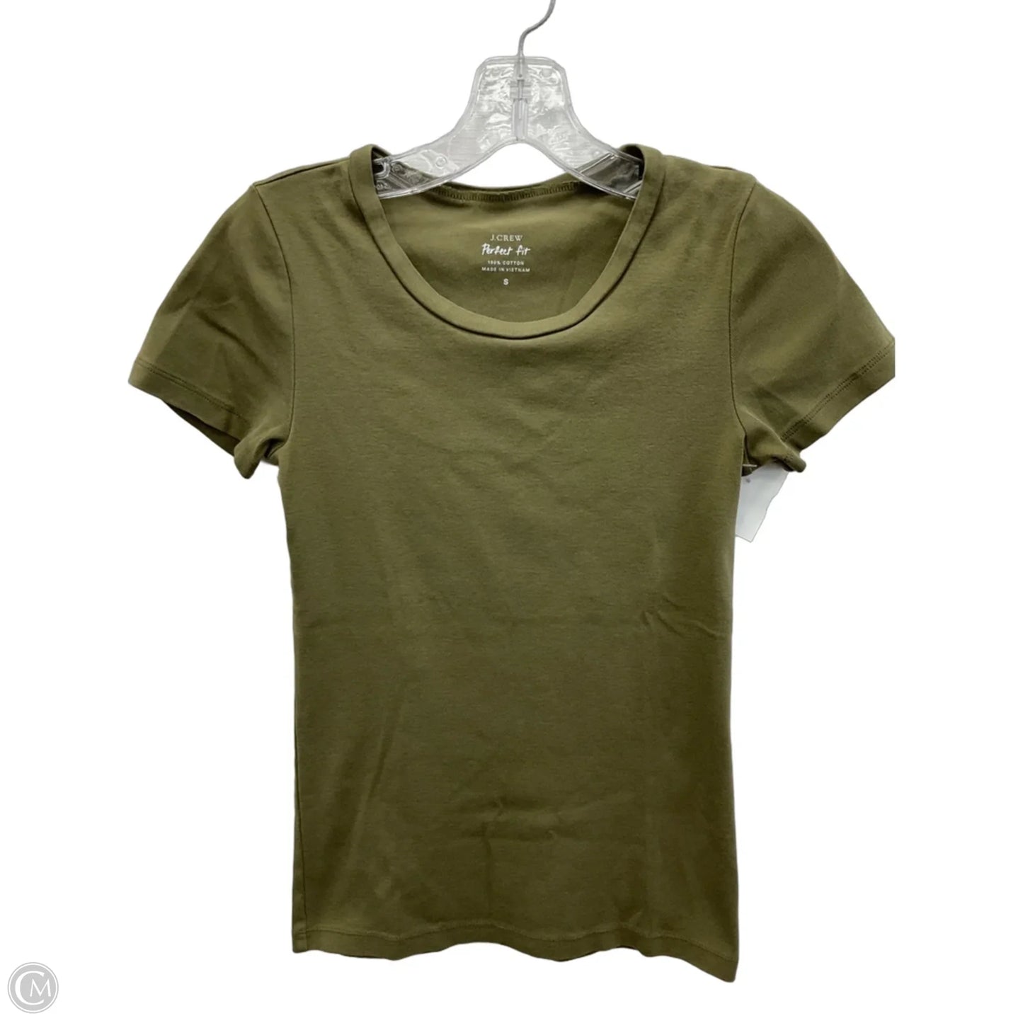Top Short Sleeve By J. Crew In Green, Size: S