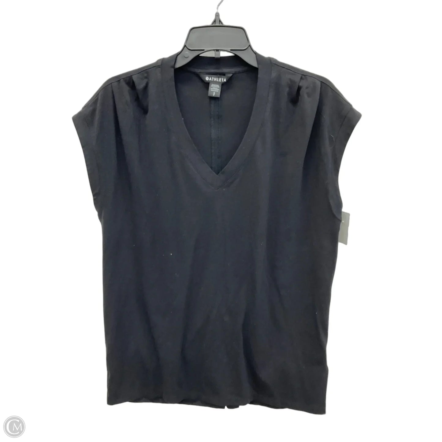 Athletic Top Short Sleeve By Athleta In Black, Size: Sp