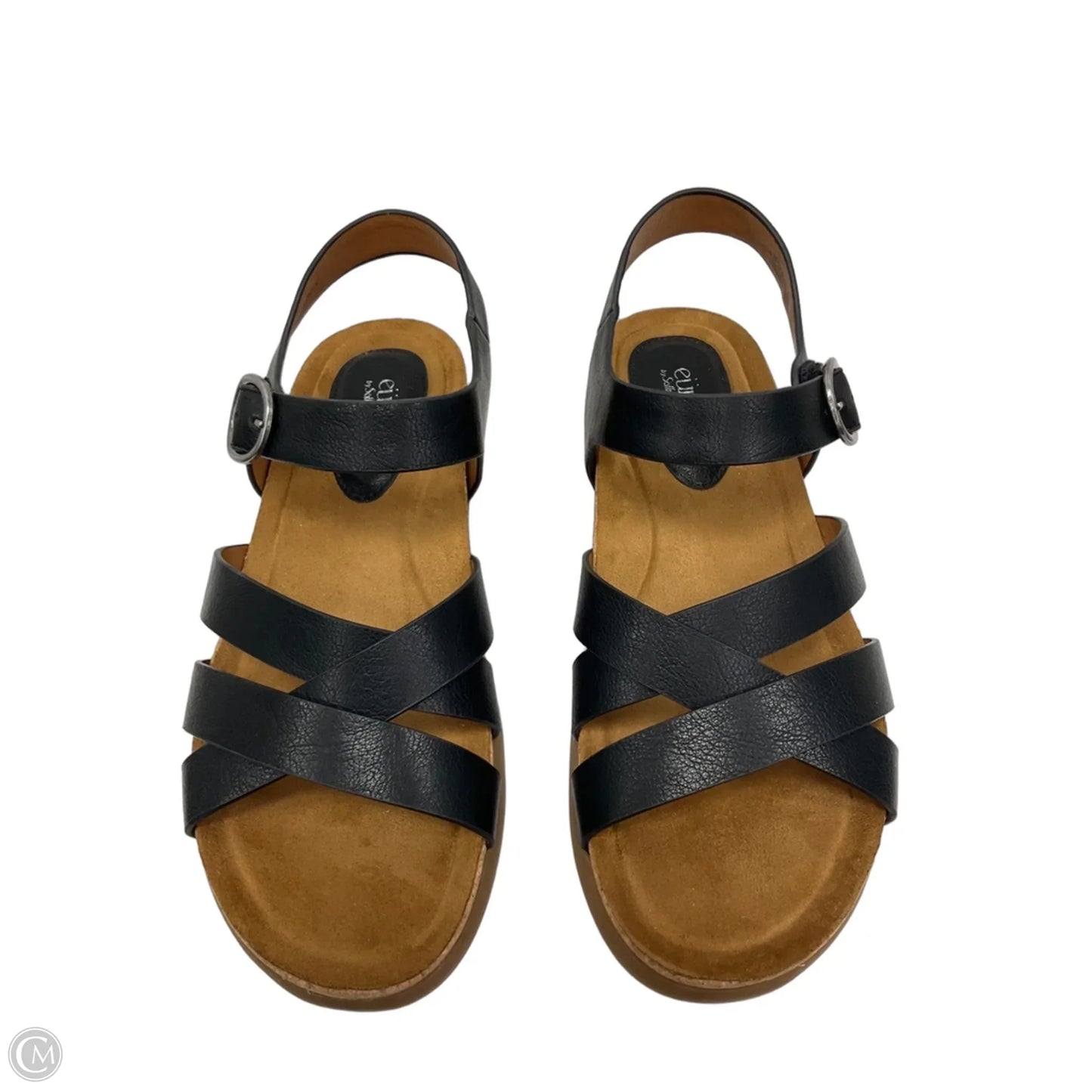 Sandals Flats By Sofft In Black, Size: 9