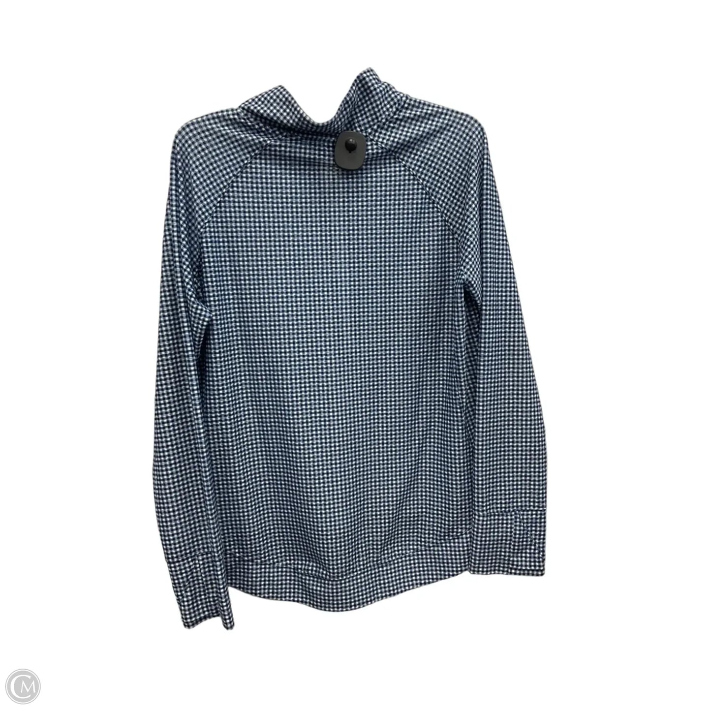 Athletic Top Long Sleeve Collar By Vineyard Vines In Blue & White, Size: Xl