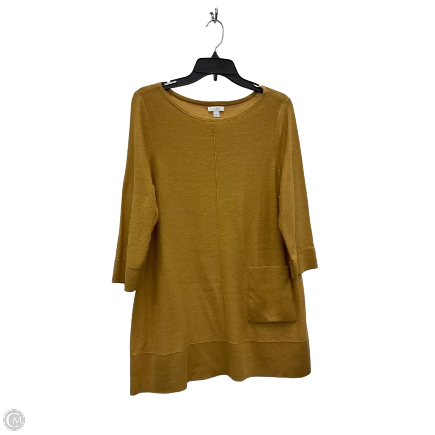 Top Long Sleeve By J. Jill In Yellow, Size: S