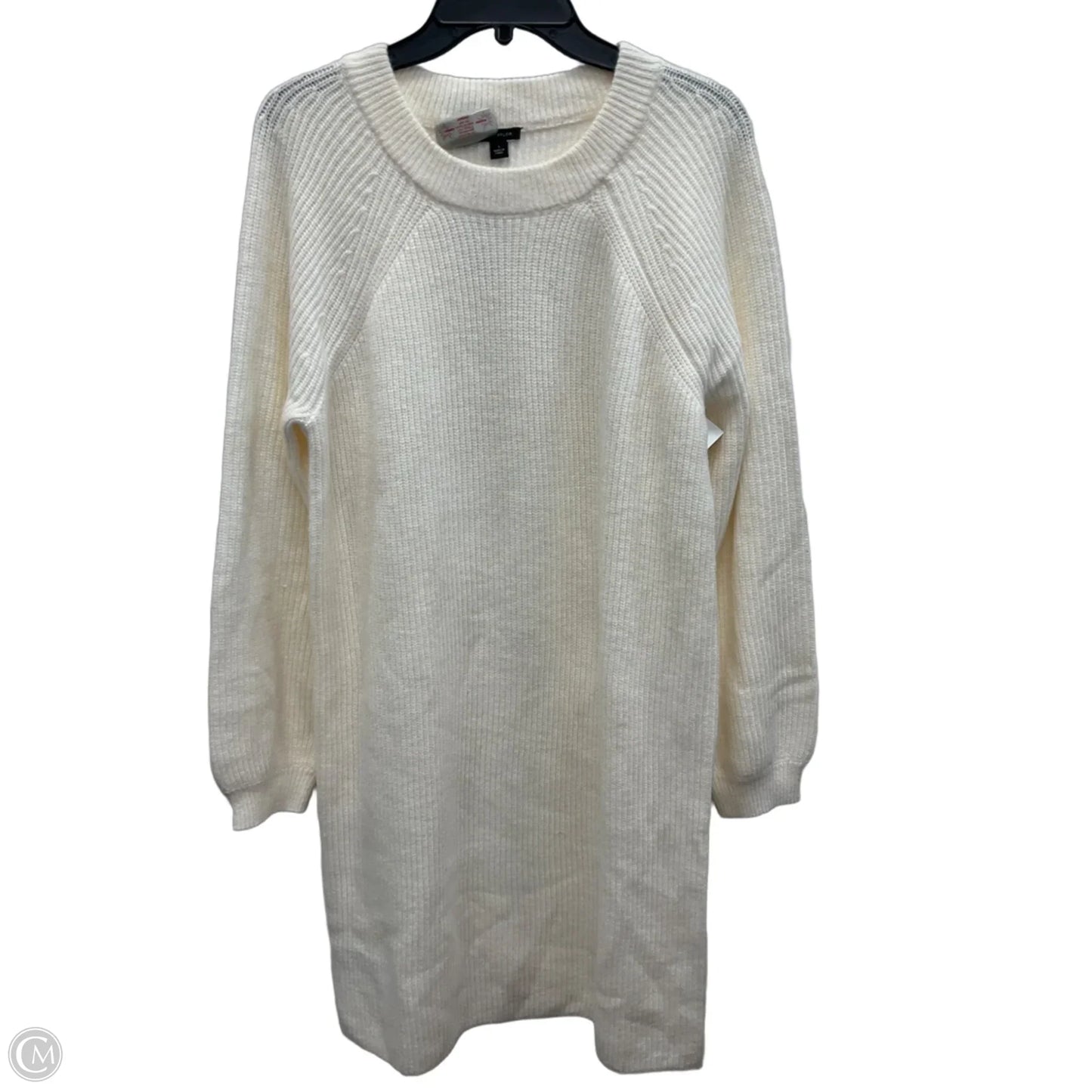 Dress Sweater By Ann Taylor In Cream, Size: L