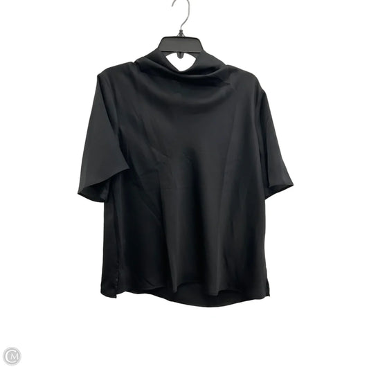 Top Short Sleeve By Ann Taylor In Black, Size: L