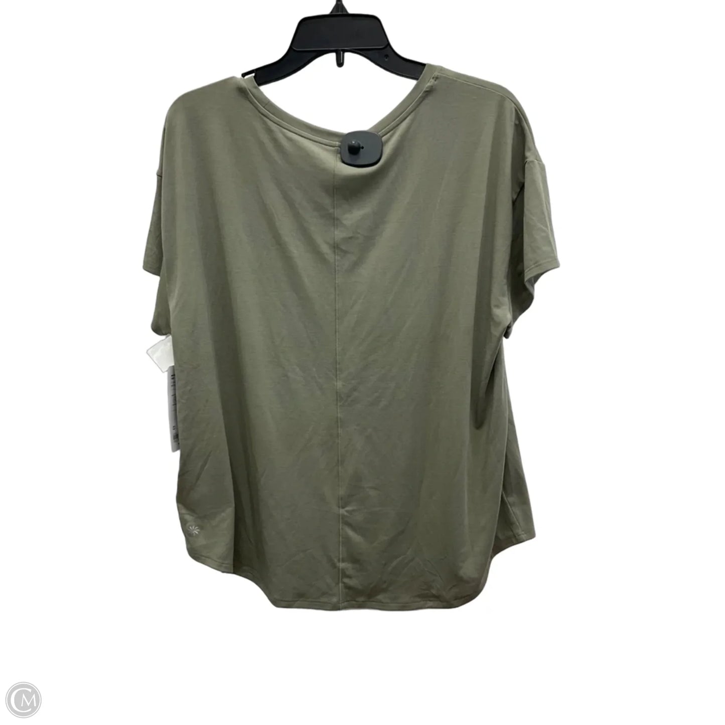 Athletic Top Short Sleeve By Athleta In Green, Size: L