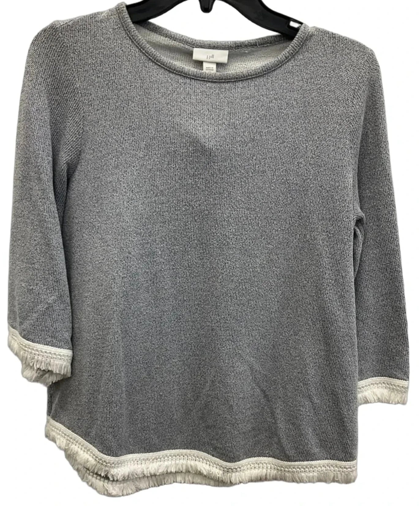 Top 3/4 Sleeve By J. Jill In Grey, Size: Xs