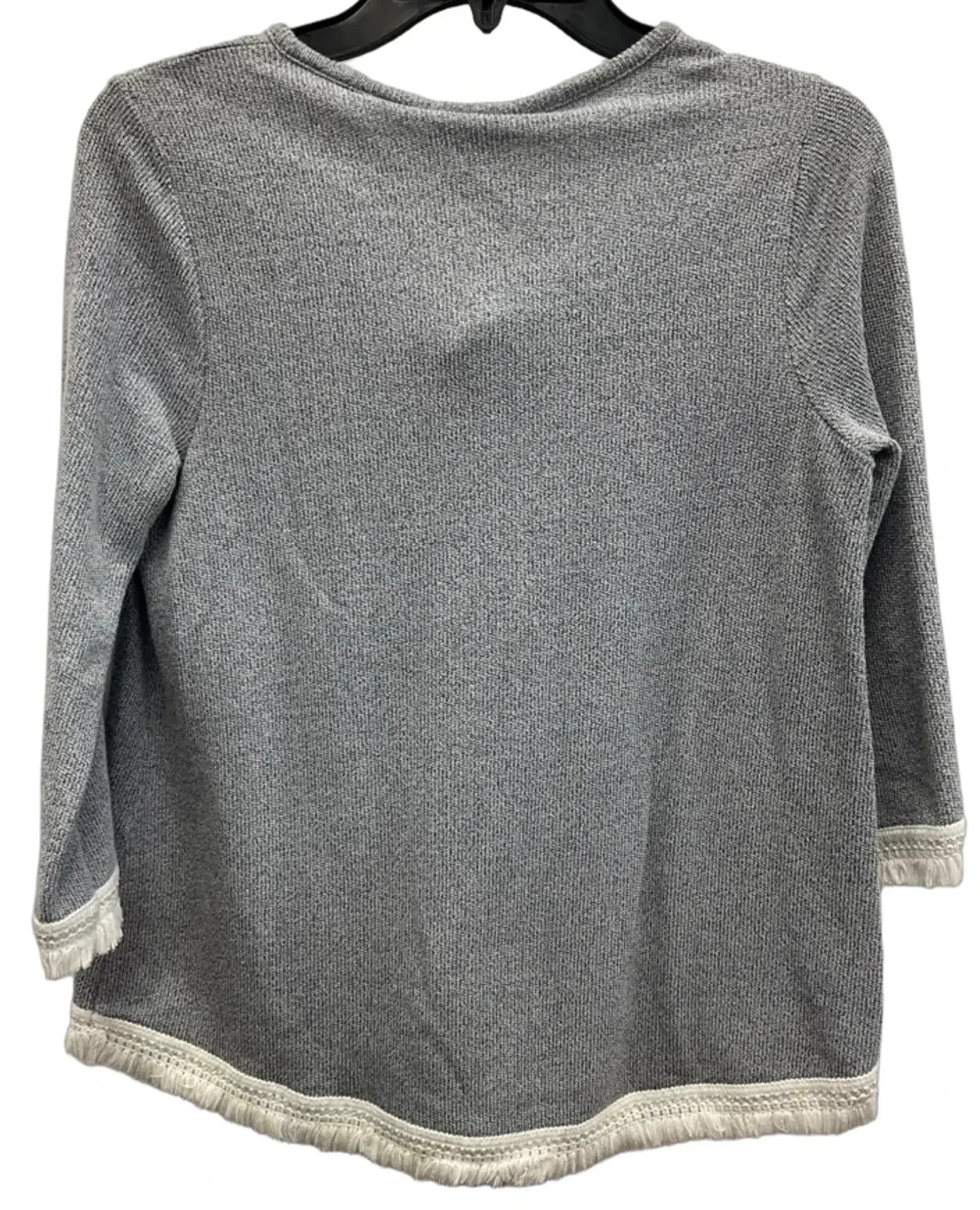 Top 3/4 Sleeve By J. Jill In Grey, Size: Xs