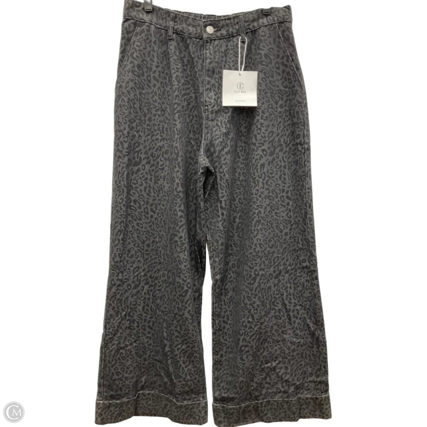 Jeans Wide Leg By Clothes Mentor In Animal Print, Size: 10