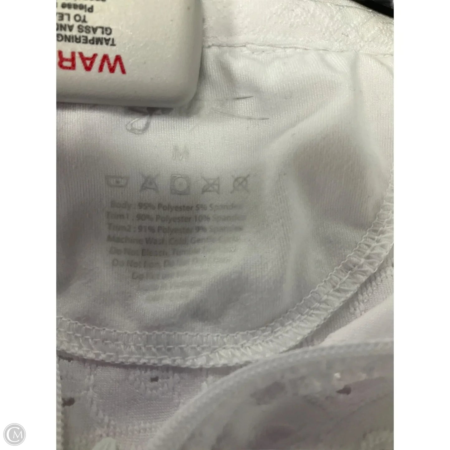 Athletic Jacket By Gottex In White, Size: M