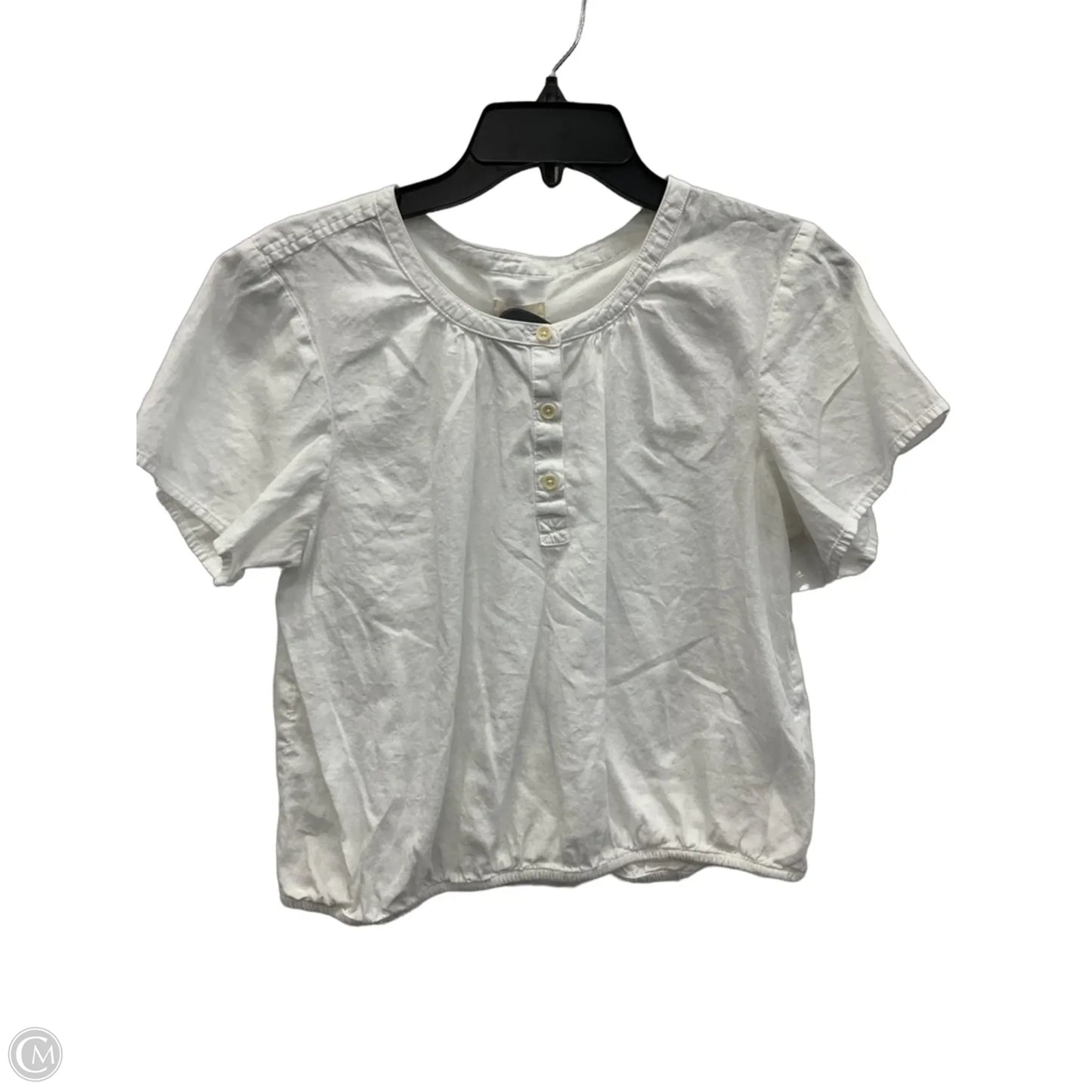 Top Short Sleeve By Pact In White, Size: S
