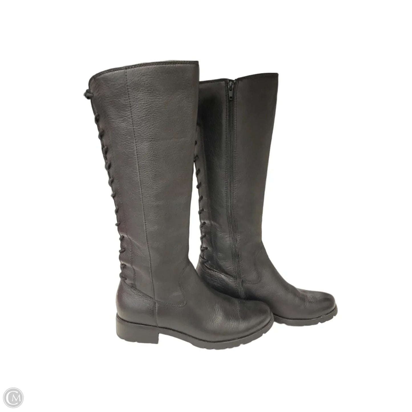 Boots Knee Flats By Sofft In Black, Size: 8.5