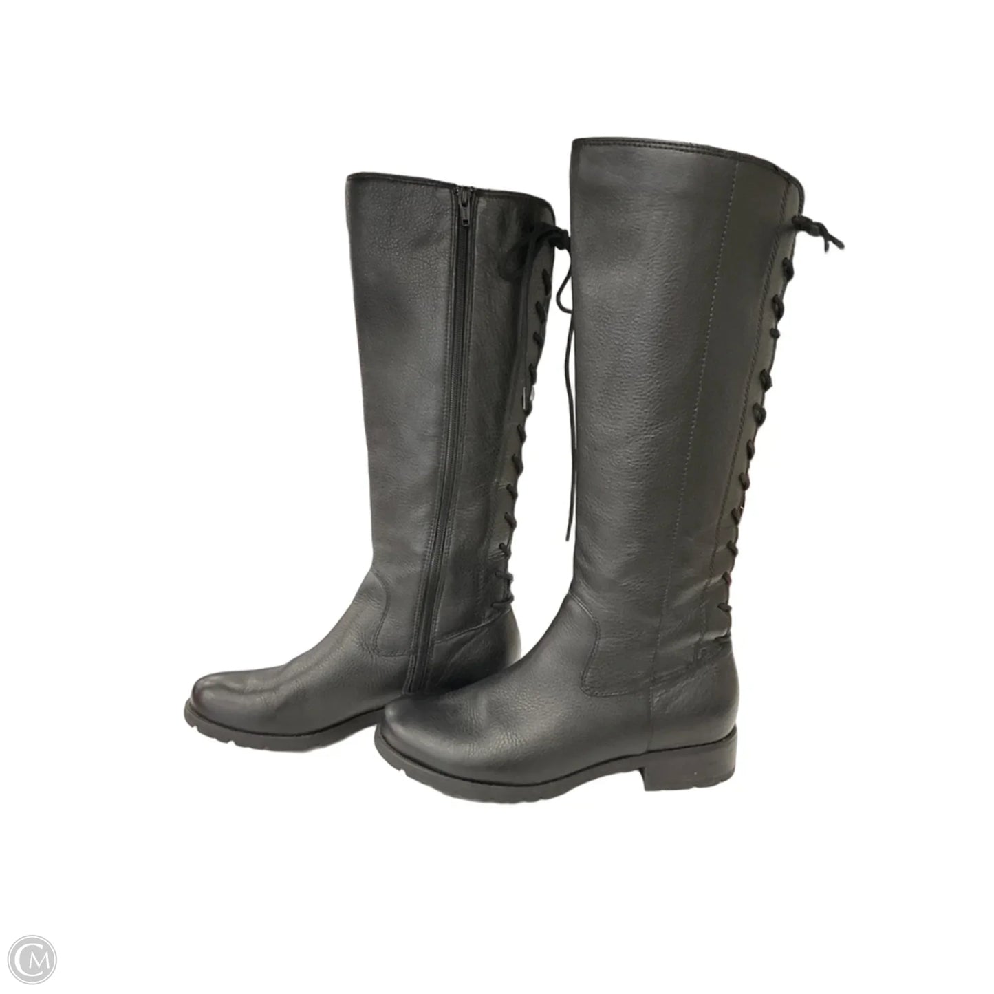 Boots Knee Flats By Sofft In Black, Size: 8.5