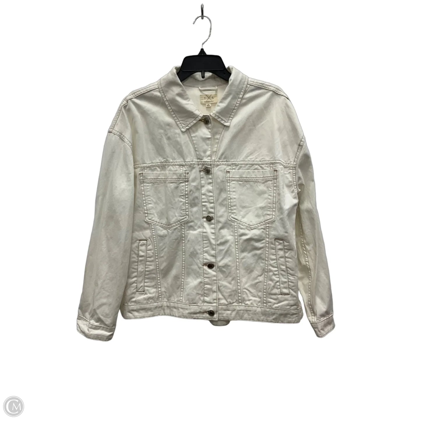 Jacket Denim By Thread And Supply In White, Size: M