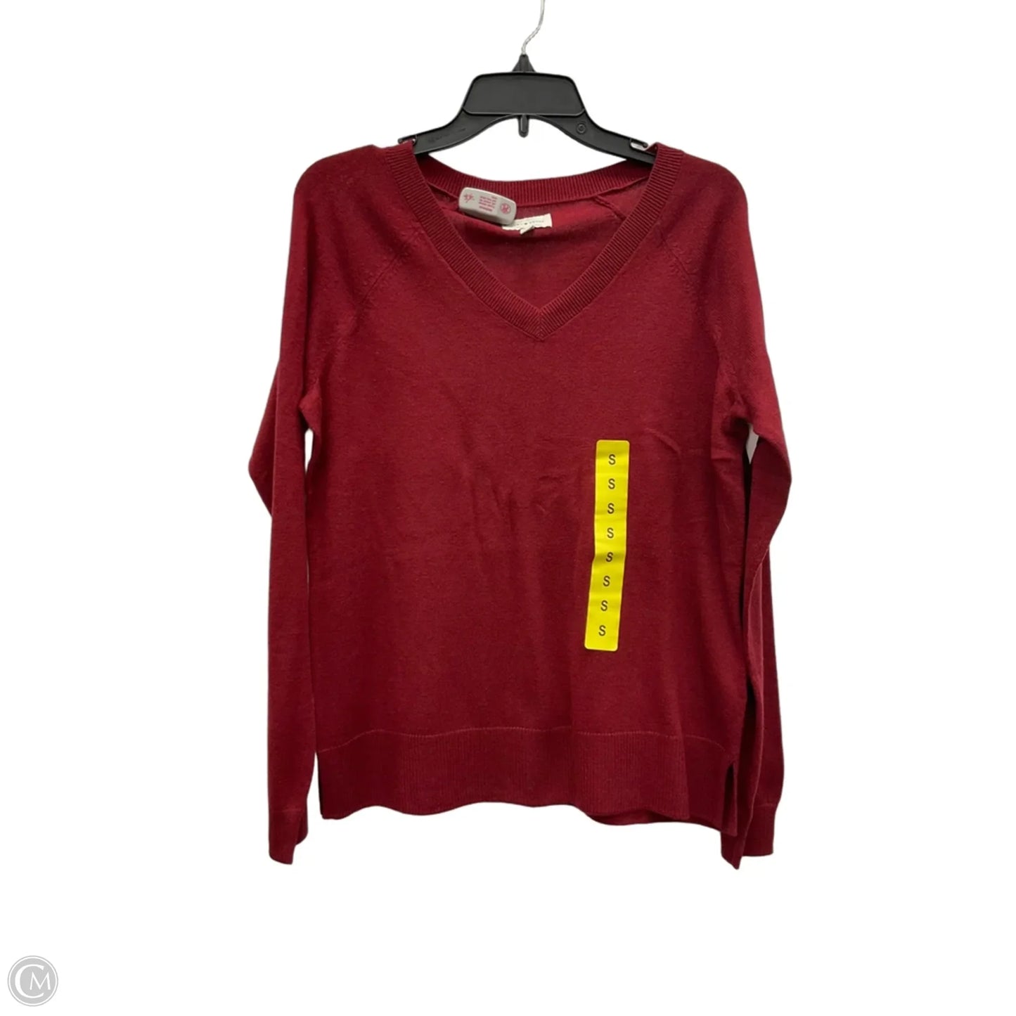 Top Long Sleeve By Lucky Brand In Red, Size: S