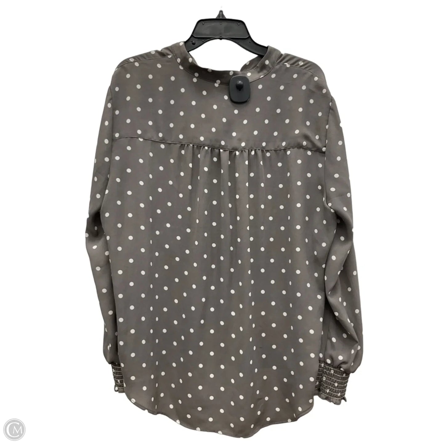 Top Long Sleeve By Loft In Polkadot Pattern, Size: Xl