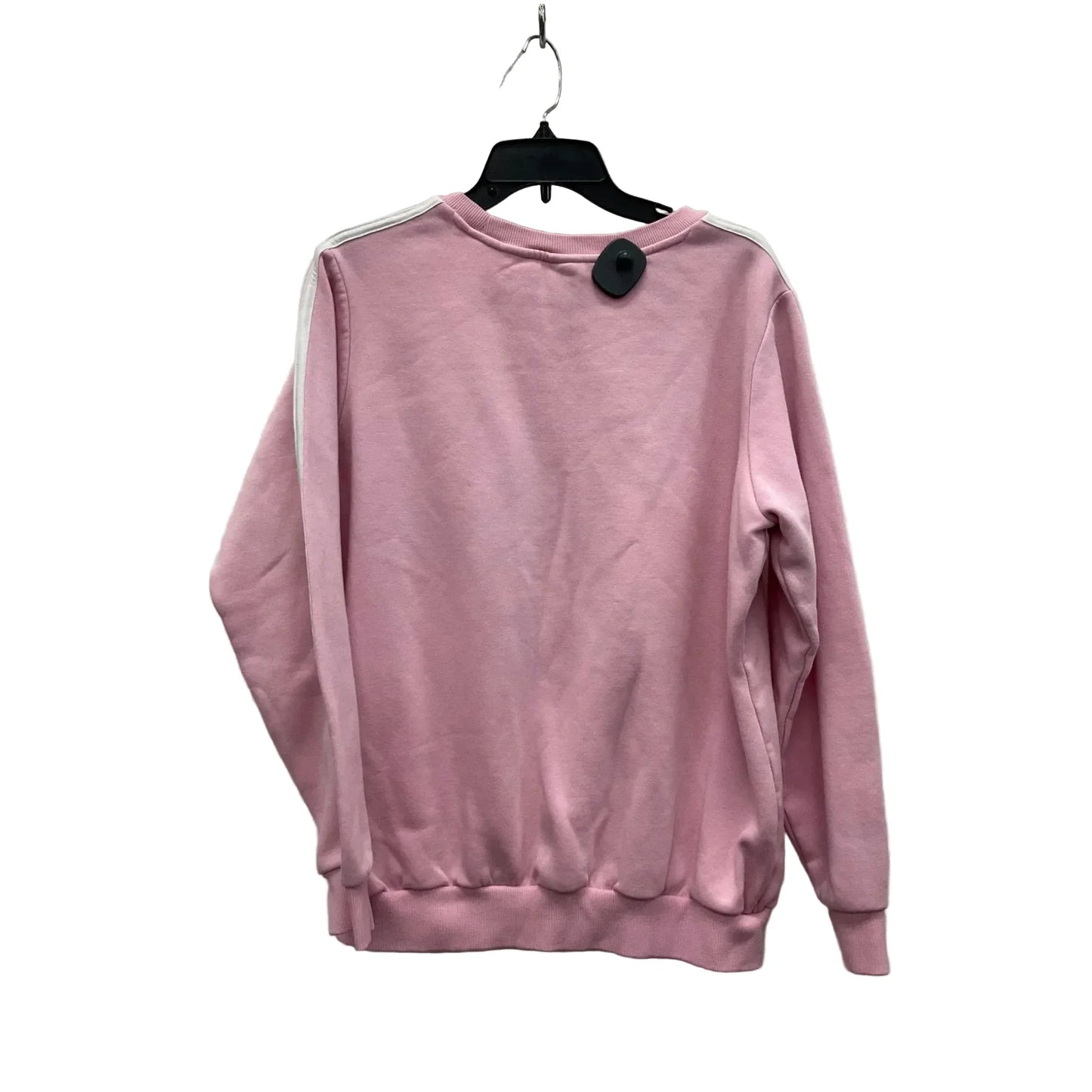 Athletic Top Long Sleeve Crewneck By Adidas In Pink, Size: 1x