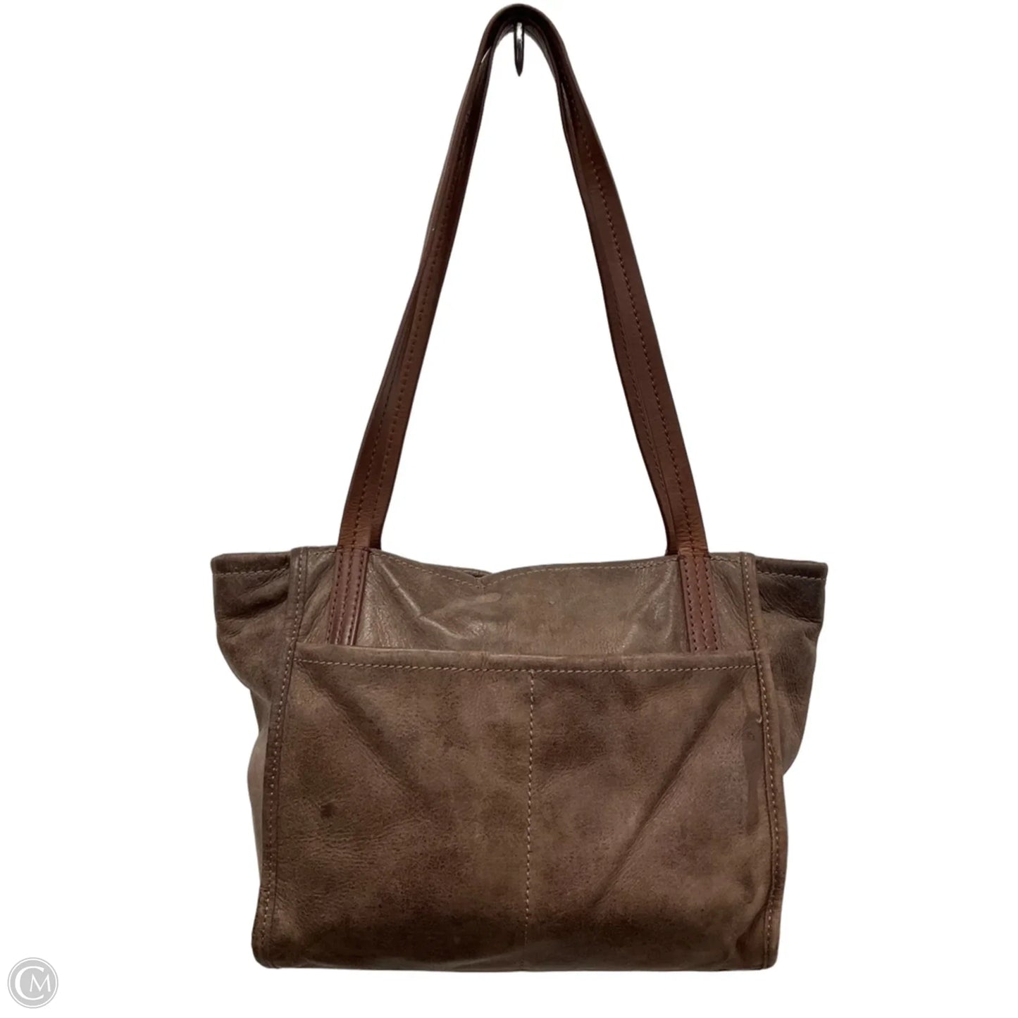 Handbag Leather By Hobo Intl, Size: Medium