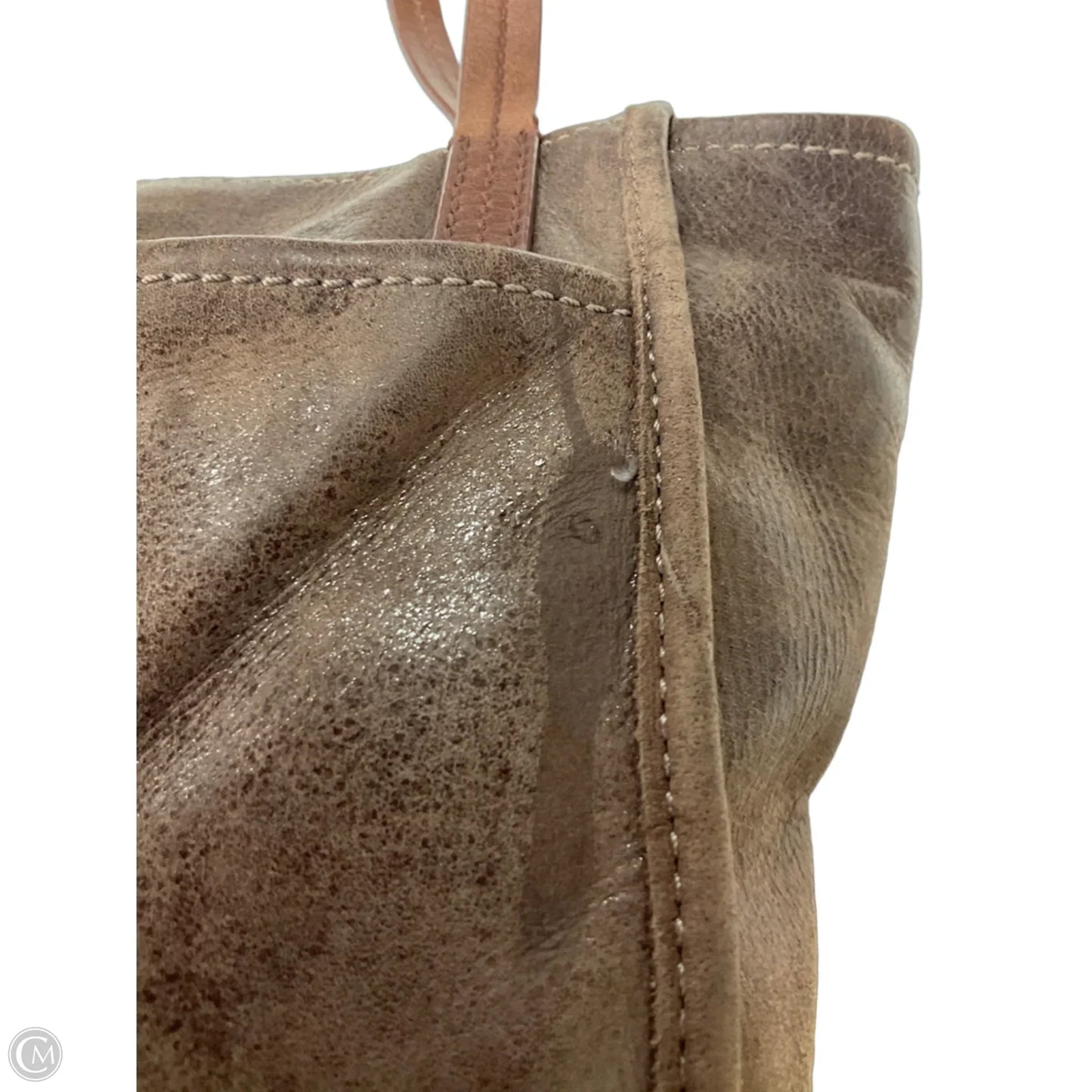 Handbag Leather By Hobo Intl, Size: Medium