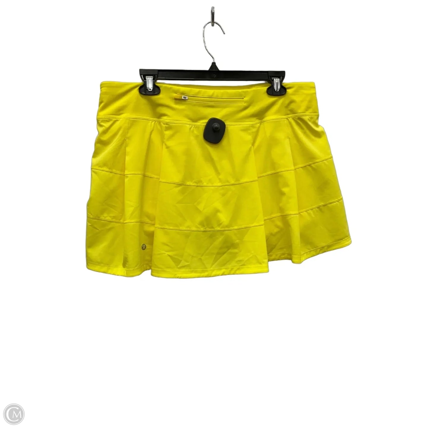 Athletic Skort By Lululemon In Yellow, Size: 12