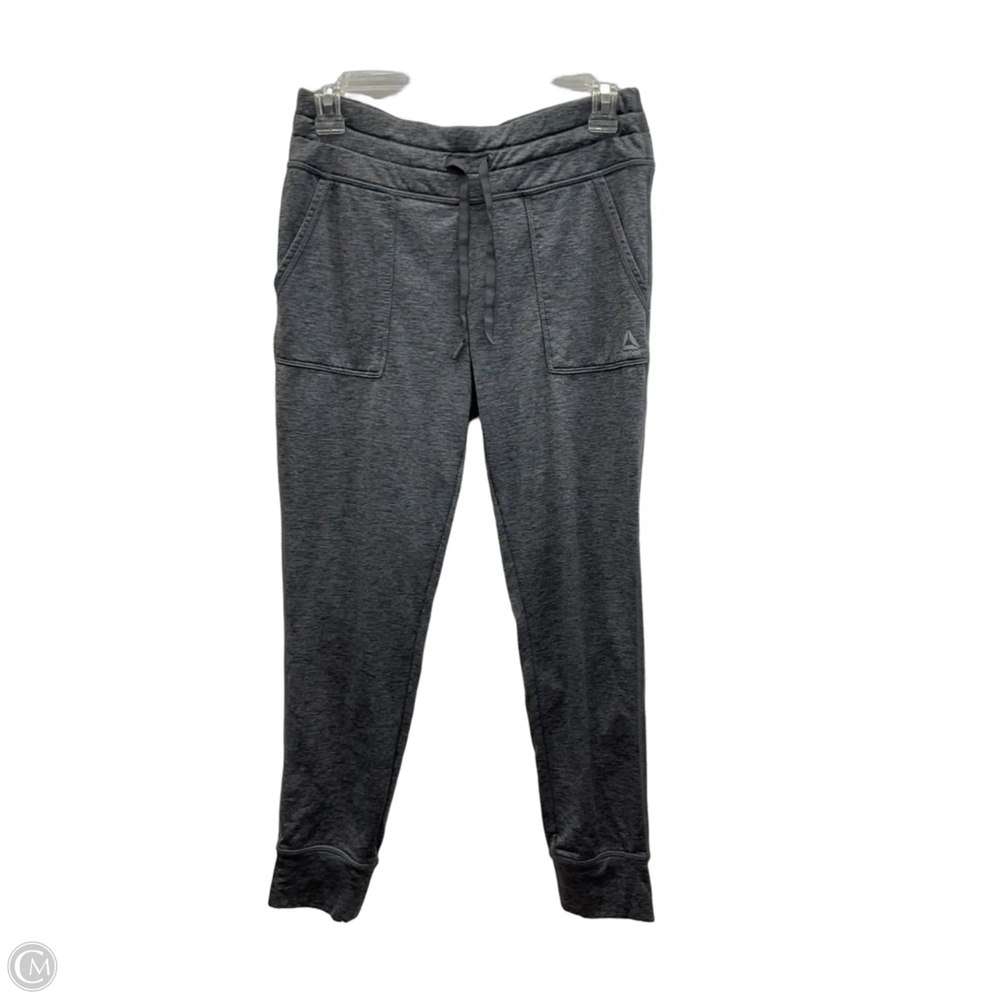 Athletic Leggings By Reebok In Grey, Size: S