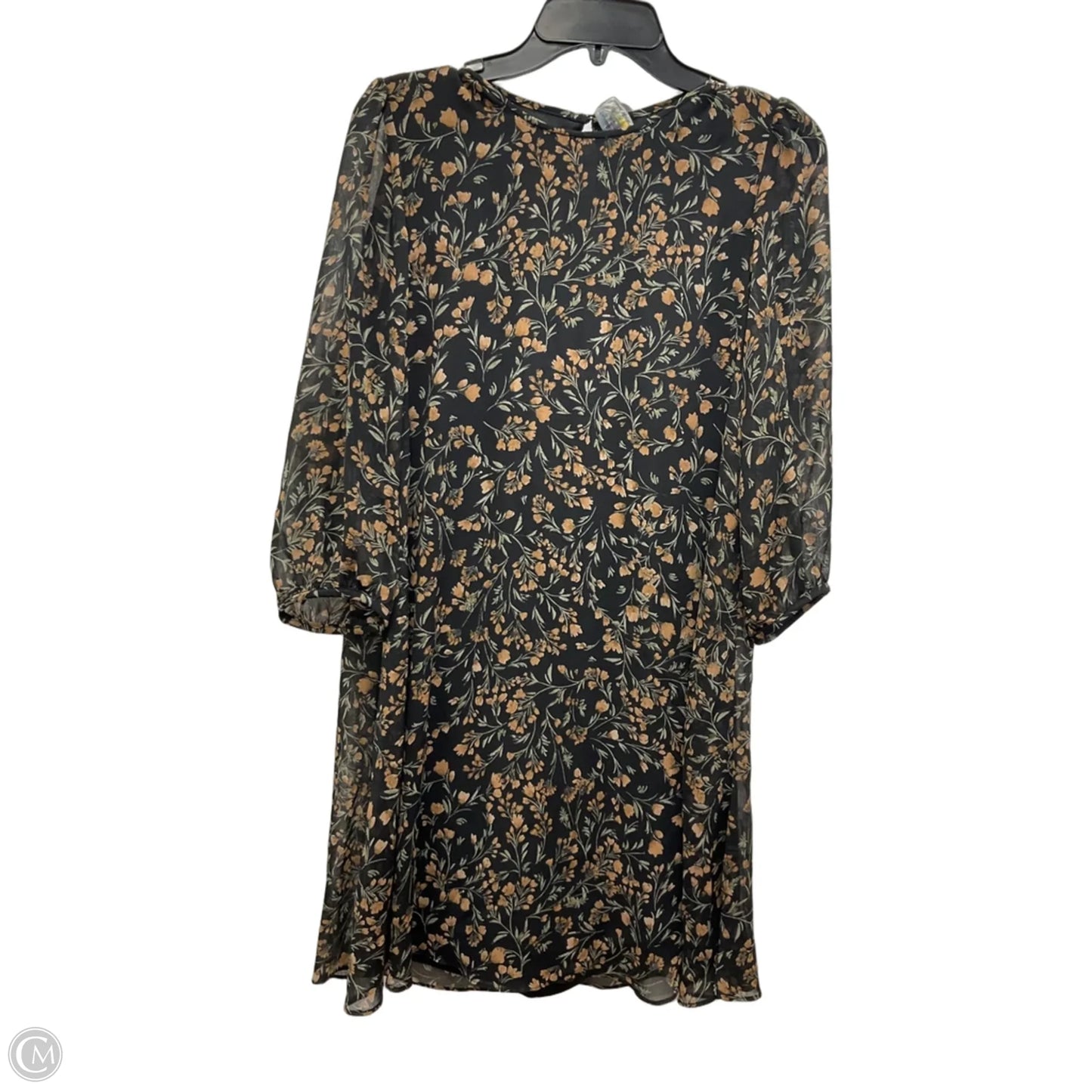 Dress Casual Short By Calvin Klein In Floral Print, Size: S