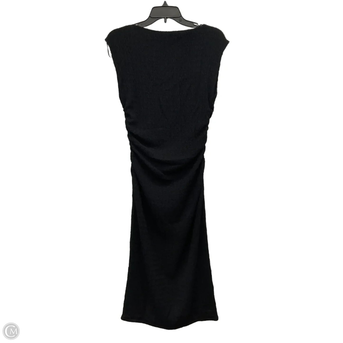 Dress Party Midi By H&m In Black, Size: M