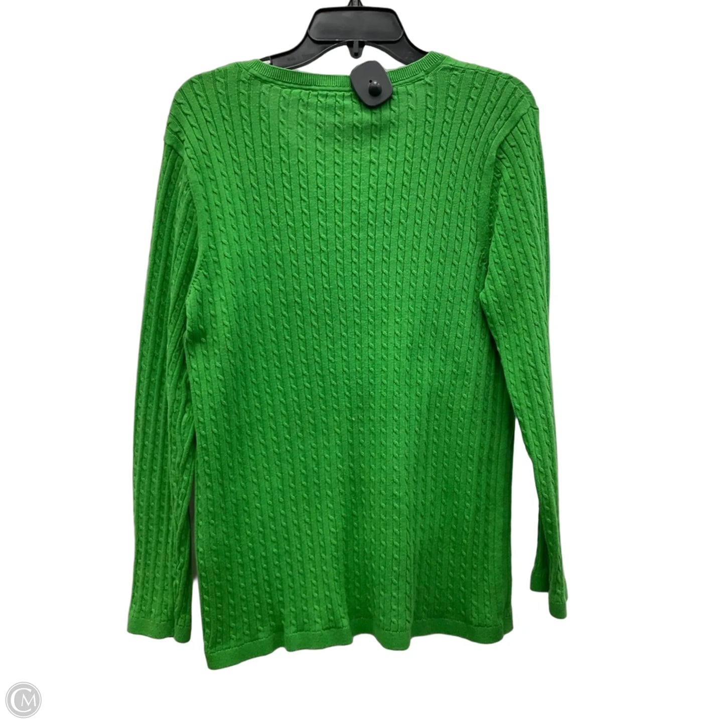 Top Long Sleeve By Tommy Hilfiger In Green, Size: L