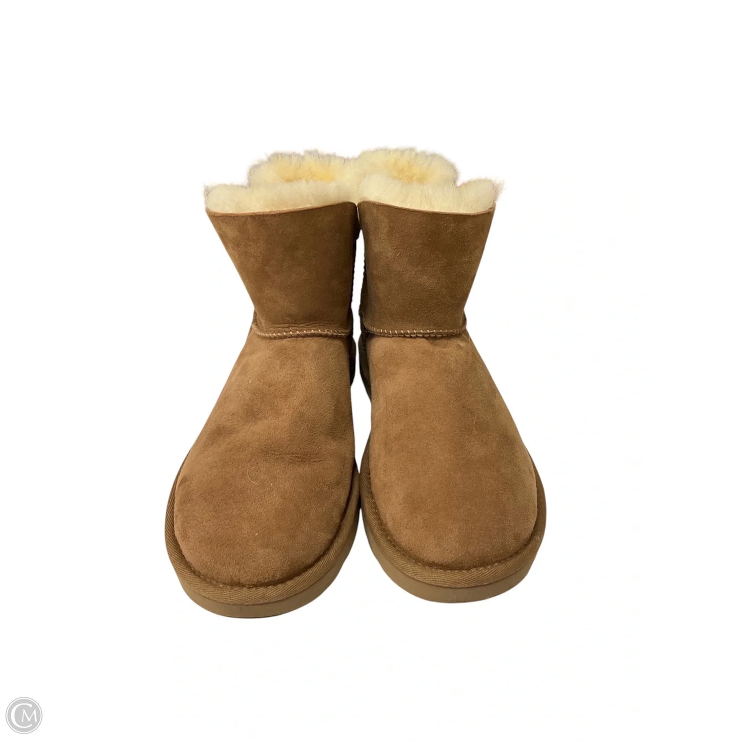 Boots Designer By Ugg In Brown, Size: 9