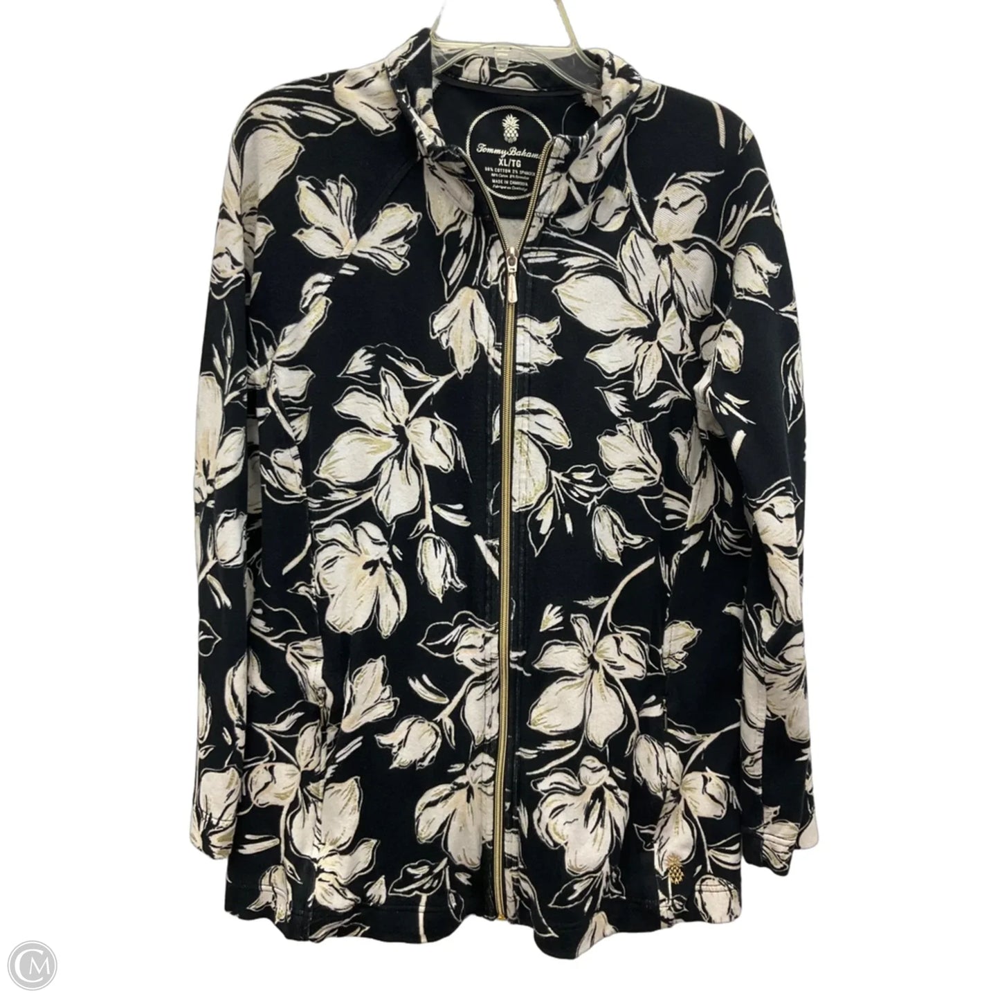 Jacket Other By Tommy Bahama In Black & Cream, Size: Xl