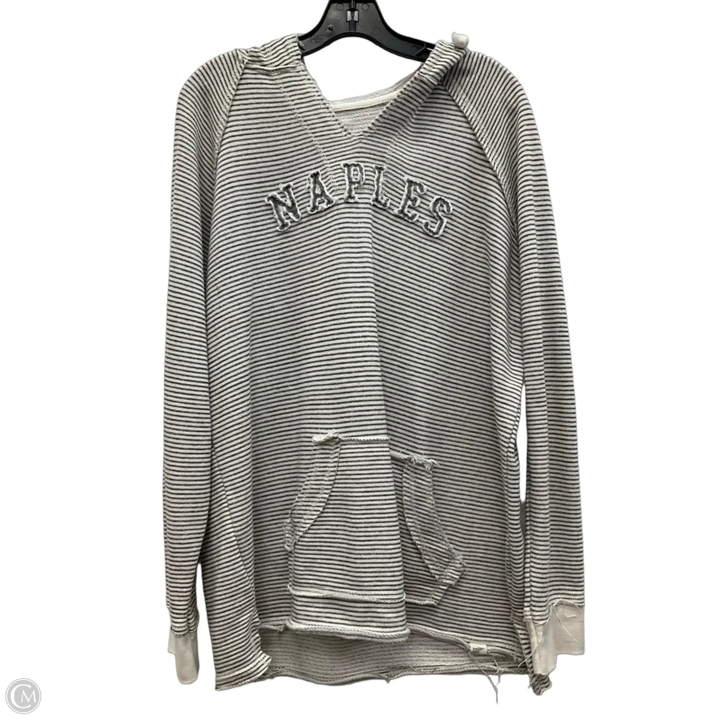 Sweatshirt Hoodie By Blue 84 In Striped Pattern, Size: Xl