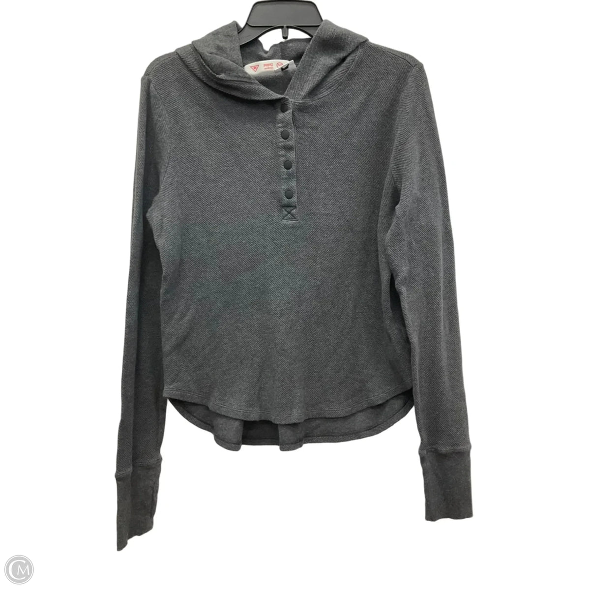 Top Long Sleeve By Cabi In Grey, Size: M