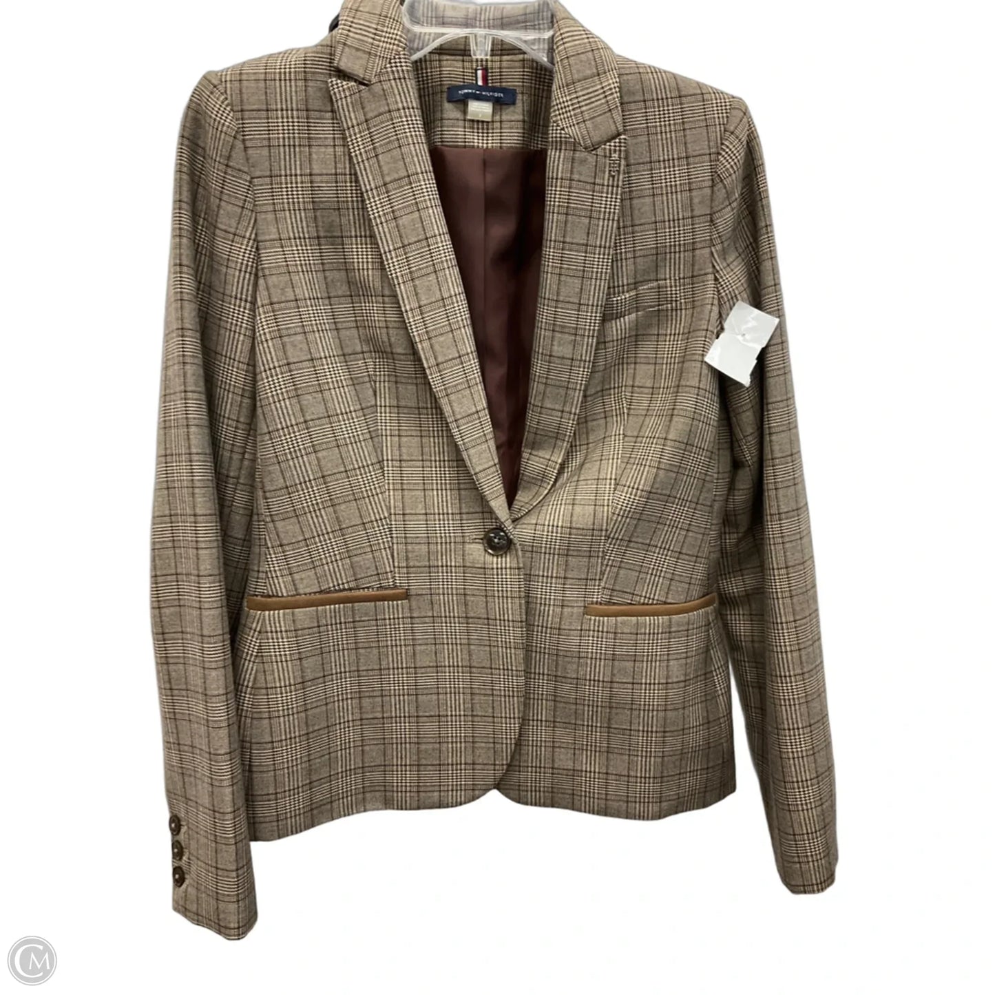Blazer By Tommy Hilfiger In Brown, Size: S