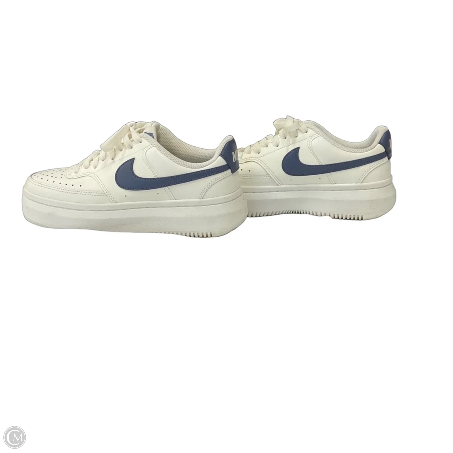 Shoes Sneakers By Nike In Blue & White, Size: 8