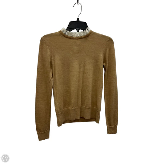 Top Long Sleeve By J. Crew In Tan, Size: Xs