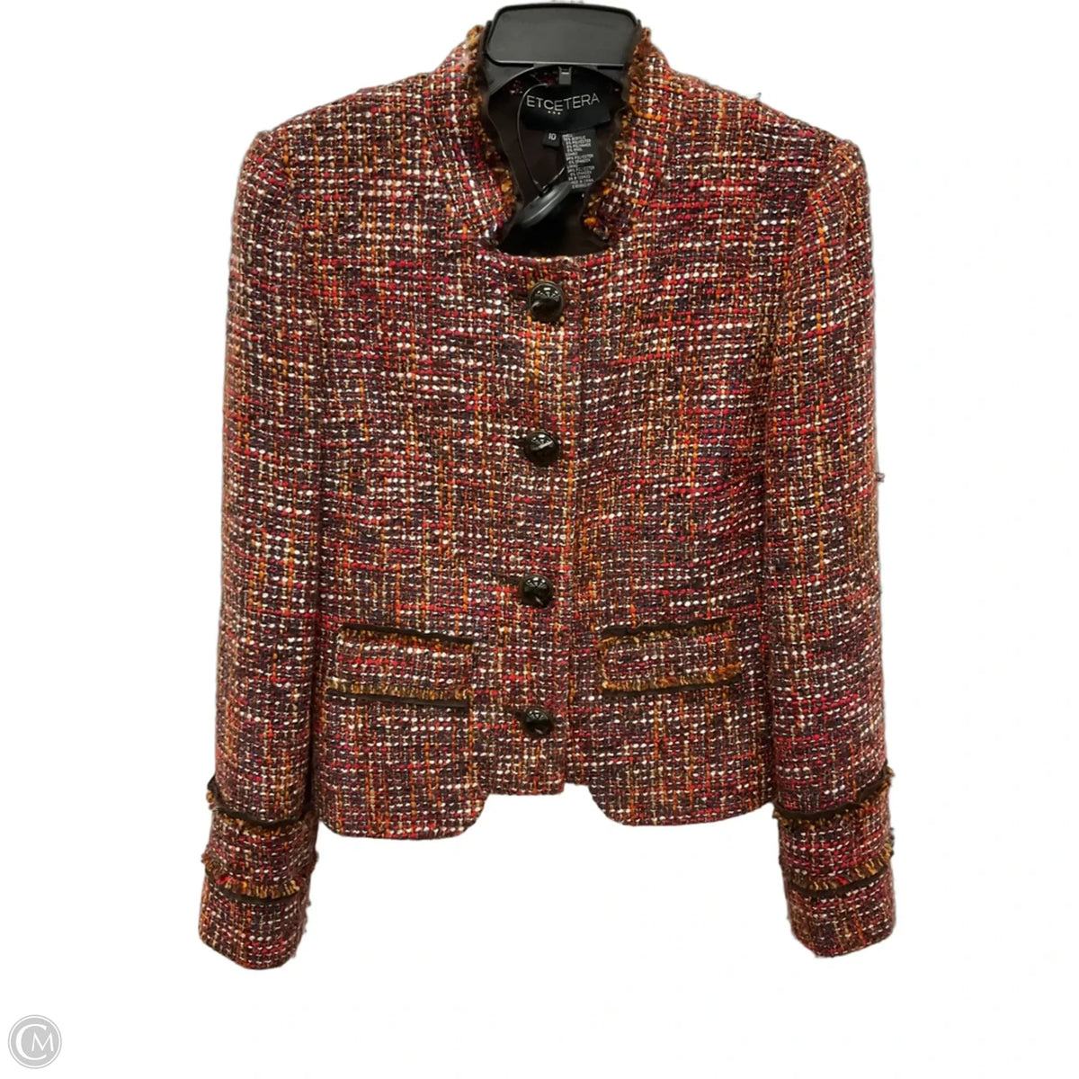 Blazer By Etcetra In Orange, Size: M