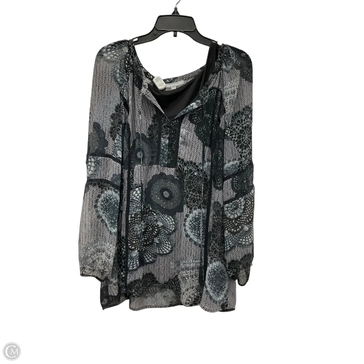 Top Long Sleeve By Daniel Rainn In Blue, Size: 3x