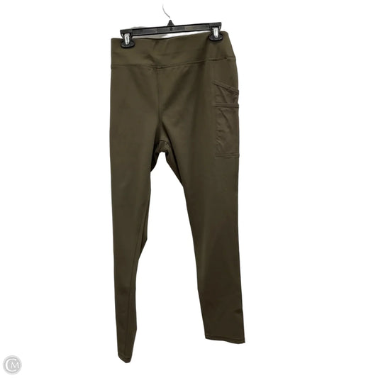 Athletic Leggings By Carhartt In Green, Size: Xl