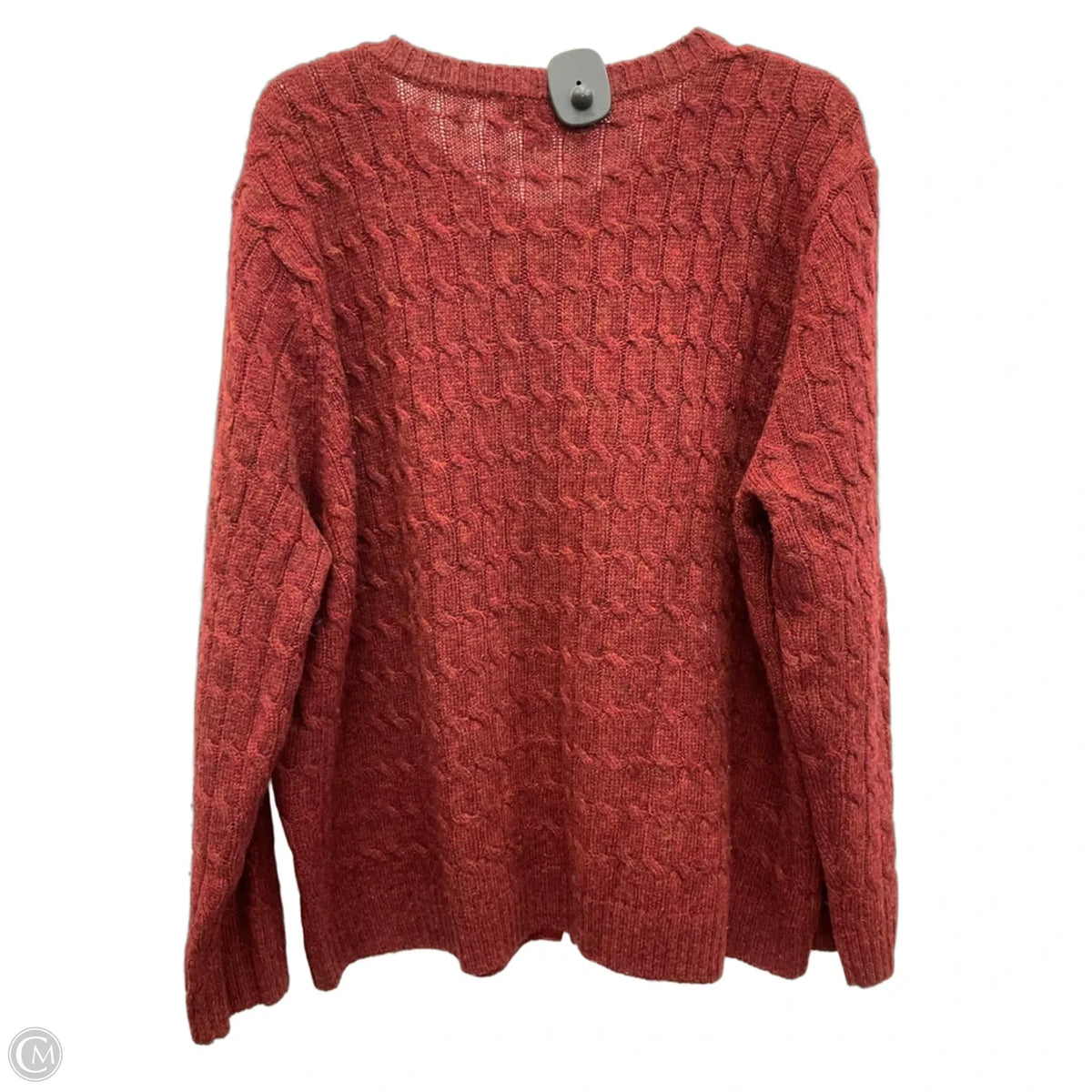 Cardigan By Appleseeds In Red, Size: 2x