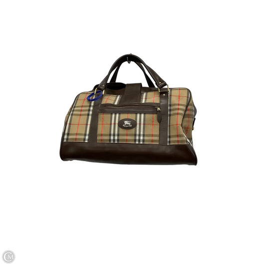 Duffle And Weekender Luxury Designer By Burberry, Size: Large