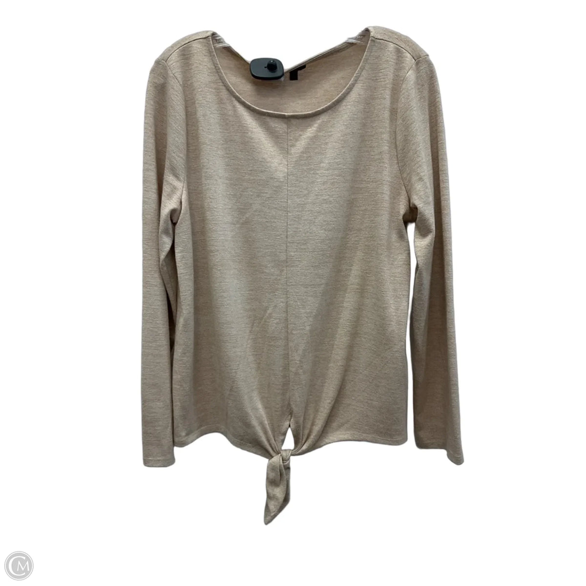 Top Long Sleeve By Talbots In Tan, Size: L