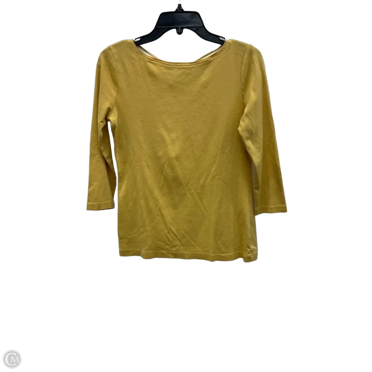 Top Long Sleeve Basic By Talbots In Yellow, Size: Sp